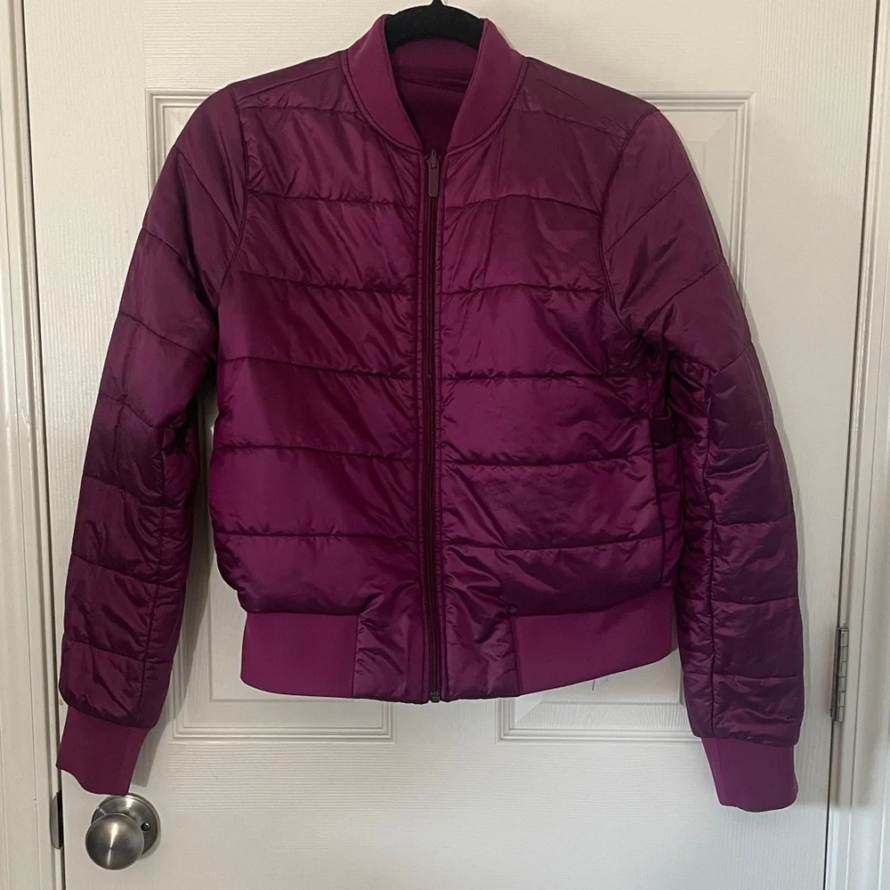 Lululemon Non-Stop Bomber Reversible Marvel 6 Small Colorful Bomber Jacket
